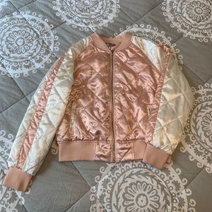 PINK “N” CREAM BOMBER JACKET